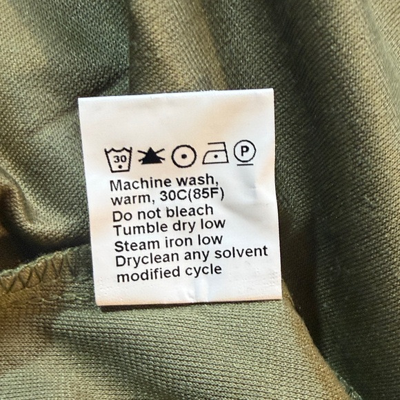 One Piece Thread & Supply Black Ribbed Top with Olive Green Skirt - Picture 4 of 7